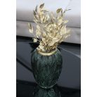 Zöld ovális üveg váza - LESIA - 24 cm 