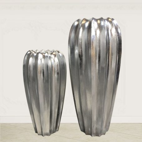 Ezüst exkluzív LEONA váza - 70 cm