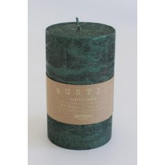 Rustic metál illatgyertya - Zöld - 11cm 