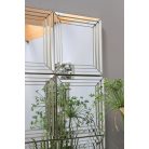 Négyzet alakú fali tükör - KINGA - 25 cm - 3 db-os szett  