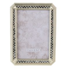 Clayre & Eef - Képkeret ezüst tükörkeretes - 13x18 cm 