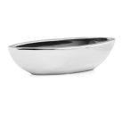 Kerámia kaspó Moon króm - 20x8x6 cm 