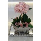 Kerámia kaspó Moon króm - 20x8x6 cm 