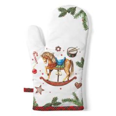   Ambiente - Edényfogó kesztyű - Classic rocking horse  - 18x30 cm