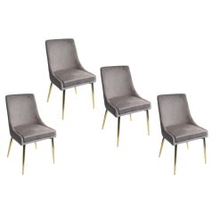 Szürke étkezőszékek ELEGANCE - 85 cm - 4 db-os szett 