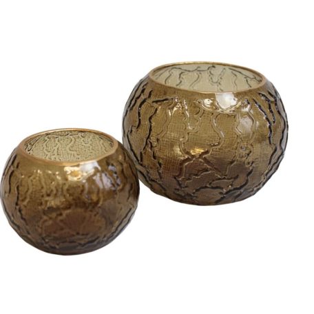 Barna gyertyatartó tealámpához - 9 cm, 12 cm