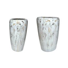 Arany-fehér kerámia virágcserép - 55 cm, 58 cm