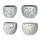 Arany-fehér kerámia virágcserép - 19 cm, 24 cm, 29 cm, 30 cm, 33 cm 