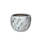 Arany-fehér kerámia virágcserép - 19 cm, 24 cm, 29 cm, 30 cm, 33 cm 