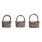 Rattan kosár fülekkel - 20 cm, 26 cm, 30 cm