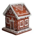 Világító mézeskalács házikó - 14 cm - Várható érkezés: 2025.09.hó