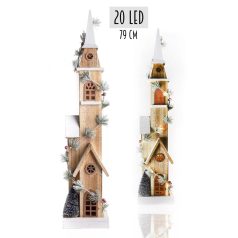 Templom dekor - 20 LED-es - 79 cm