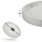 Fa tálca - Fehér - 20 cm