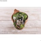 Rózsaív ajtókkal, fehér - 5x10x2,5cm 