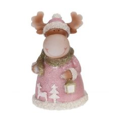 Karácsonyi rénszarvas figura - 11cm 