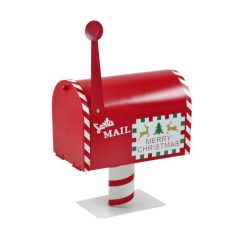 Postaláda Santa mail piros - 26 cm