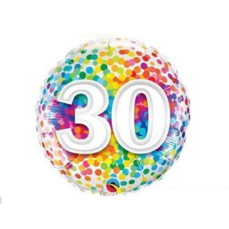 Lufi fólia 30 évszámos 46 cm