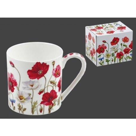 Bögre díszdobozban - Pipacsok - 500 ml