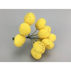 Tojás pick 12 fejes 3,5cm - sárga 