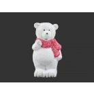 Jegesmaci figura piros sállal 17,5cm