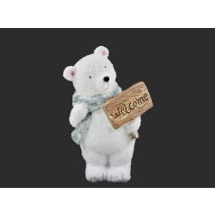 Jegesmaci figura piros sállal 17,5cm