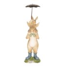 Clayre & Eef - Nyuszi esernyős kisnyuszival - 8x7x25 cm