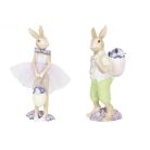 Nyuszilány kosárkával - 8x8x25 cm - Raktáron