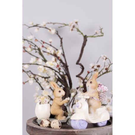 Nyúl figura robogón  - 12x5x14 cm  - Raktáron