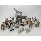Bőgő szarvas aranybarna prémium - 10 cm 
