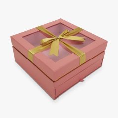 Aranymasnis fiókos kocka doboz rózsaszín