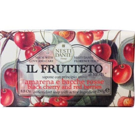 Nesti Dante Il Frutteto, fekete cseresznye, piros gyümölcs natúrszappan 250g