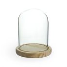 Üvegbúra fa talppal - 11x16 cm