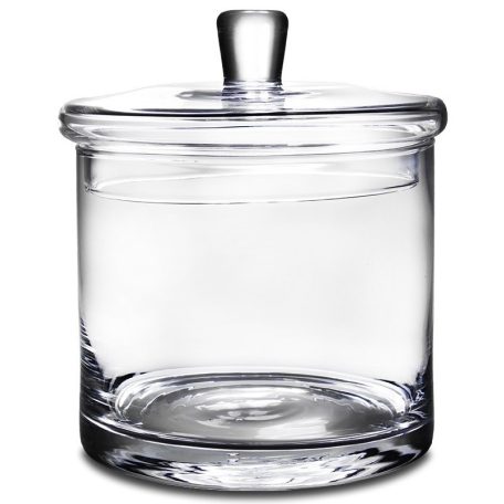 Elegáns üveg tároló - 17x14,5x14,5 cm