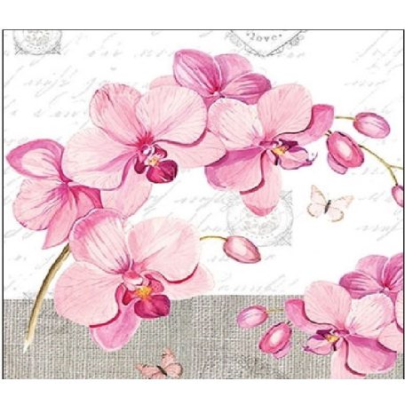 Ambiente Orchids With Love papírszalvéta 25x25cm - 20db-os