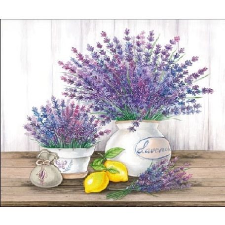 Ambiente Lavender papírszalvéta 33x33cm - 20db-os    