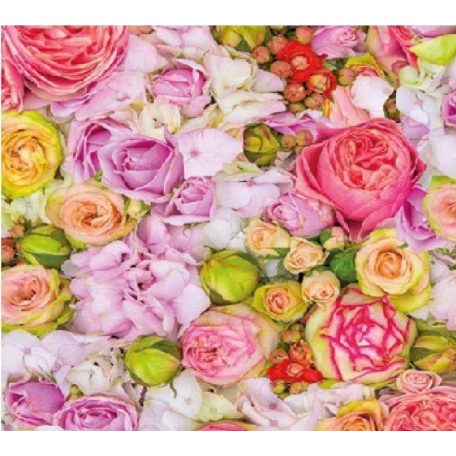 Ambiente Bed of Roses papírszalvéta 25x25cm - 20db-os