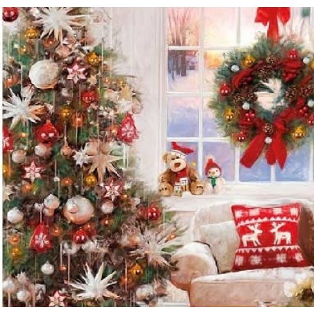 Ambiente Ready For X-Mas műanyag tálca - 13x21cm