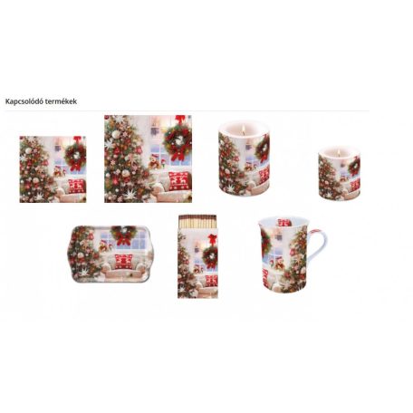 Ambiente Ready For X-Mas műanyag tálca - 13x21cm