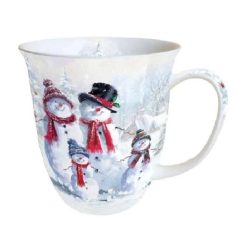 Ambiente Snowman With Hat porcelánbögre 0,4l