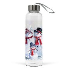   Ambiente Snowman With Hat útiflaska borosilicate üveg, - 0,55L