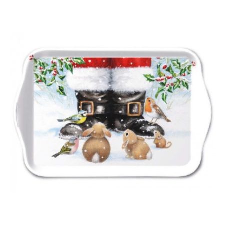 Ambiente Looking Up To Santa -  műanyag kistálca - 13x21cm