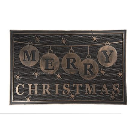 Clayre & Eef Gumi lábtörlő Merry Christmas - 75x45x1cm 