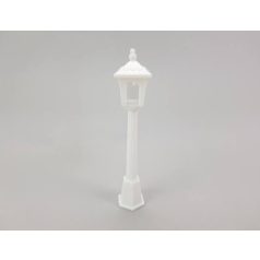 Fehér műanyag lámpaoszlop dekoráció 