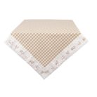 Clayre & Eef - Country Life beige - Asztalterítő - 100x100 cm 
