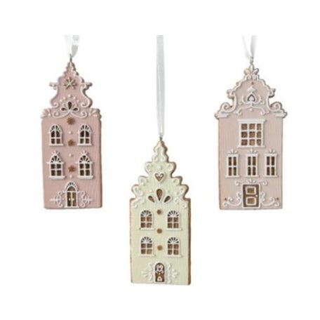 Karácsonyfadisz - Házikó - 3 féle - 10,7 cm