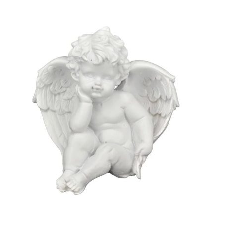 Angyal figura ülő - 9,5x8x9,8 cm