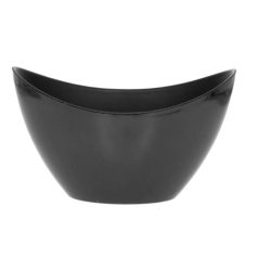 Csónak alakú kaspó - Fekete - 24x10x14 cm