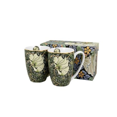 Porcelánbögre - William Morris:Pimpernel - 360ml, 2 db-os, dobozban  