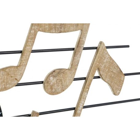 Faldekoráció -fém 45X1X40,5cm, violinkulcs