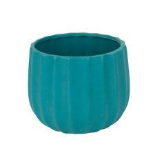 Deco kerámia kaspó matt türkiz - 15x13,5 cm